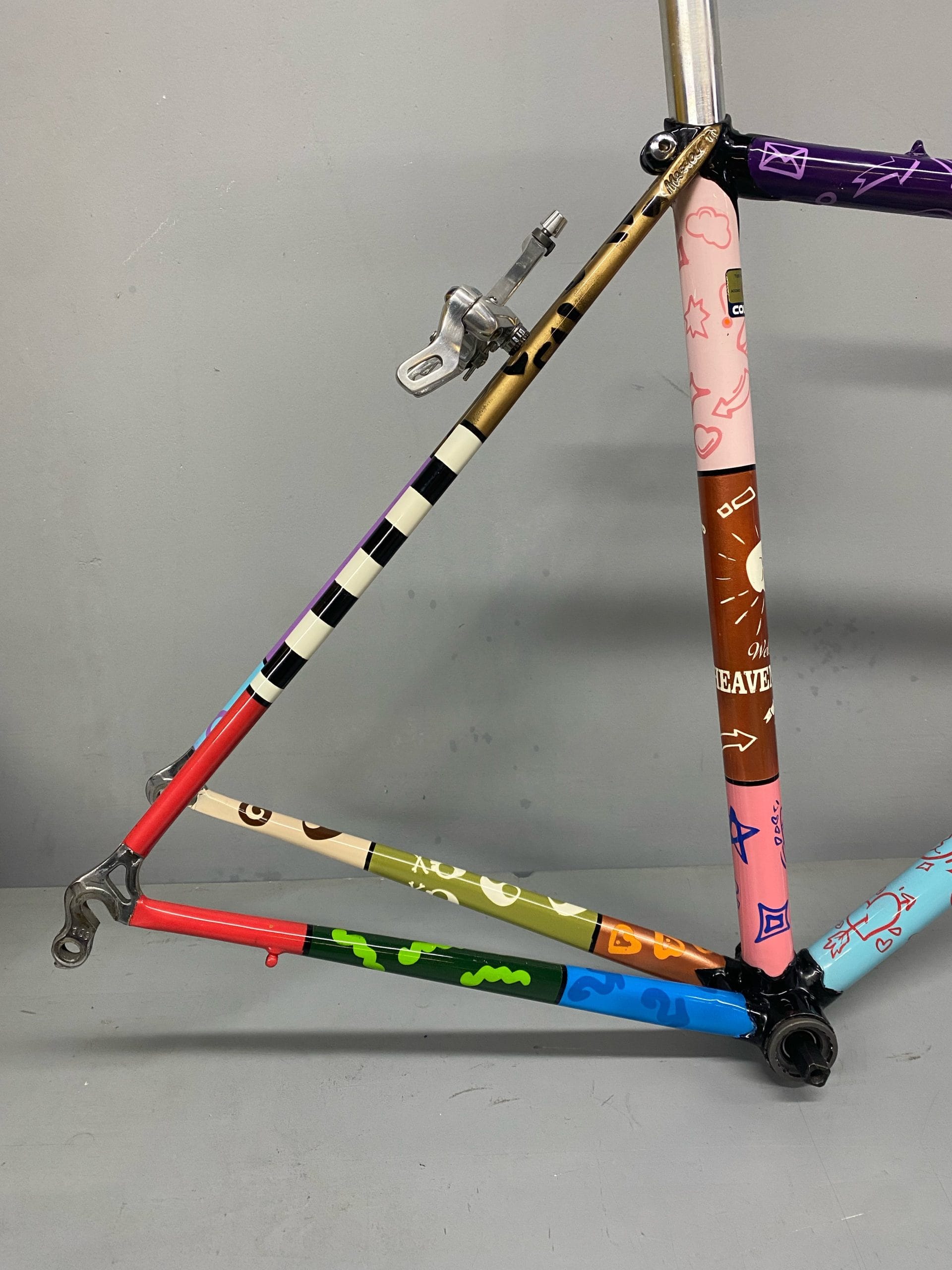 Maffioletti custom painted bicycle frame Athens
