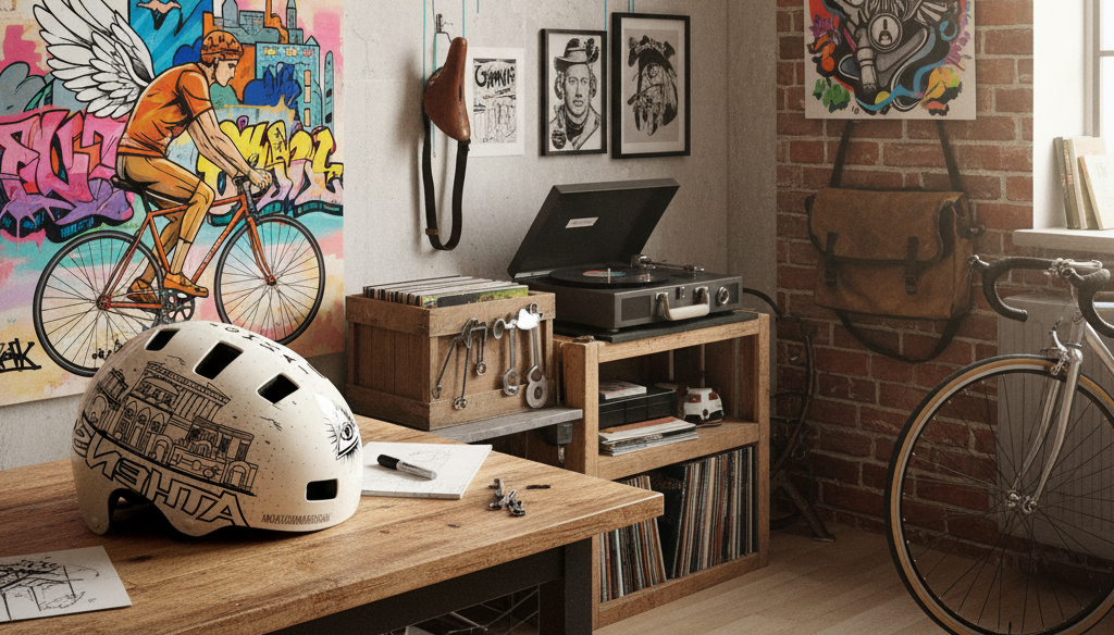 Custom βαφή κράνους μοτοσυκλέτας-ποδηλάτου από Athens Custom Bicycles