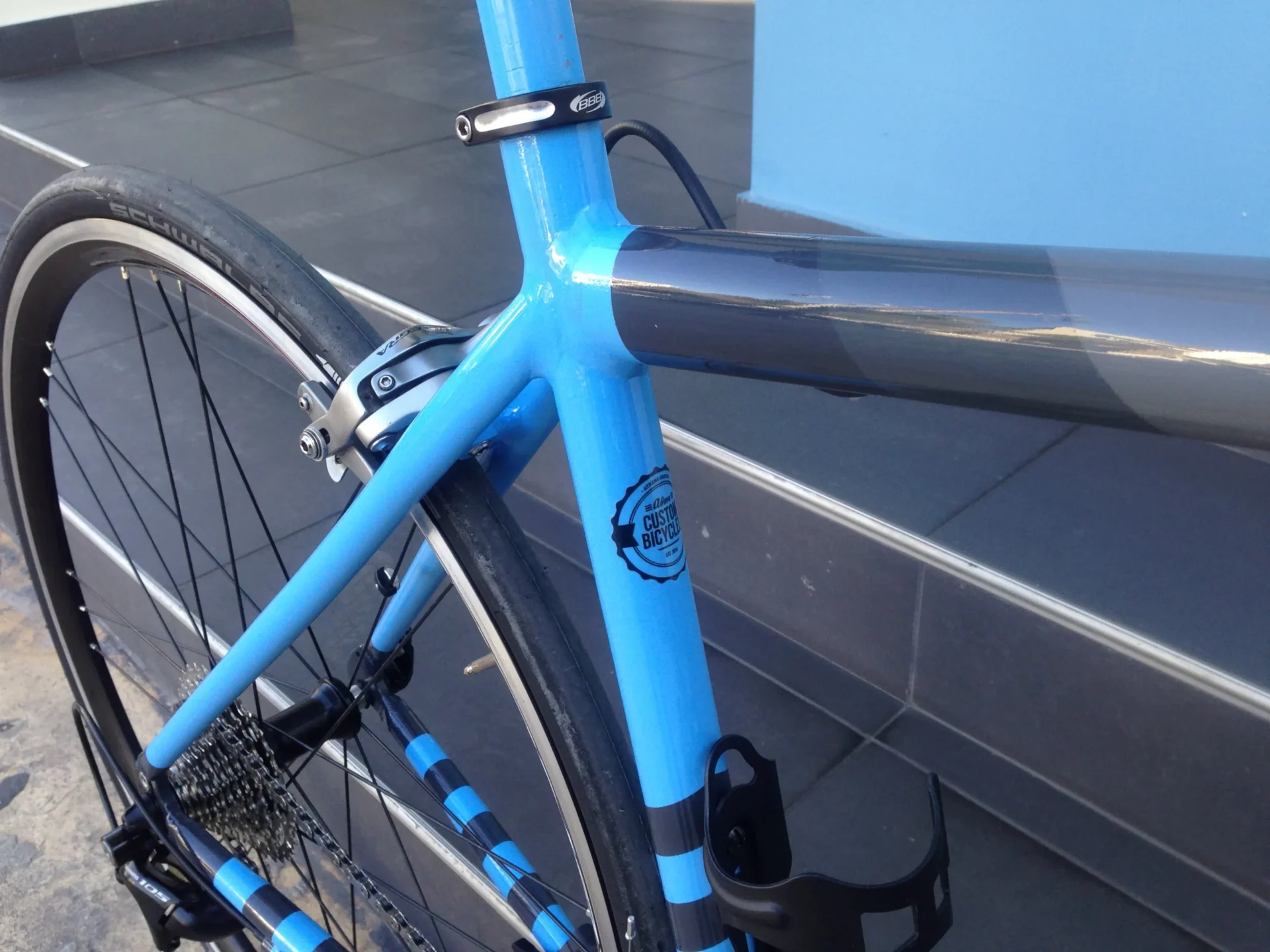 Ideal Stage custom βαφή από Athens Custom Bicycles Αθήνα