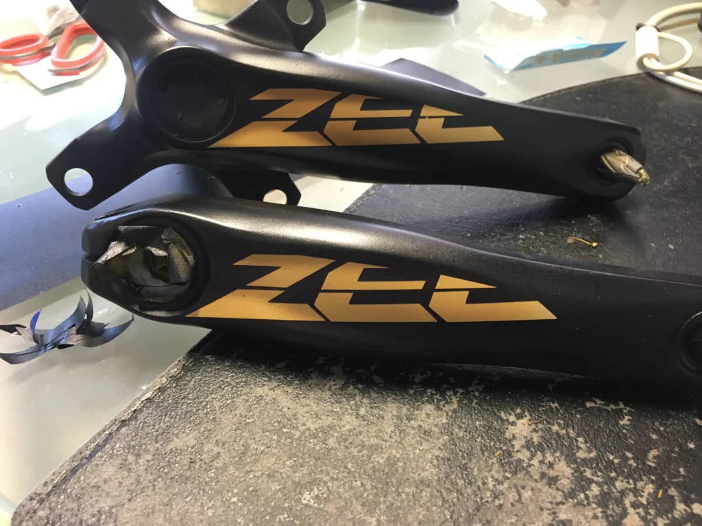 shimano zee crankset after paint