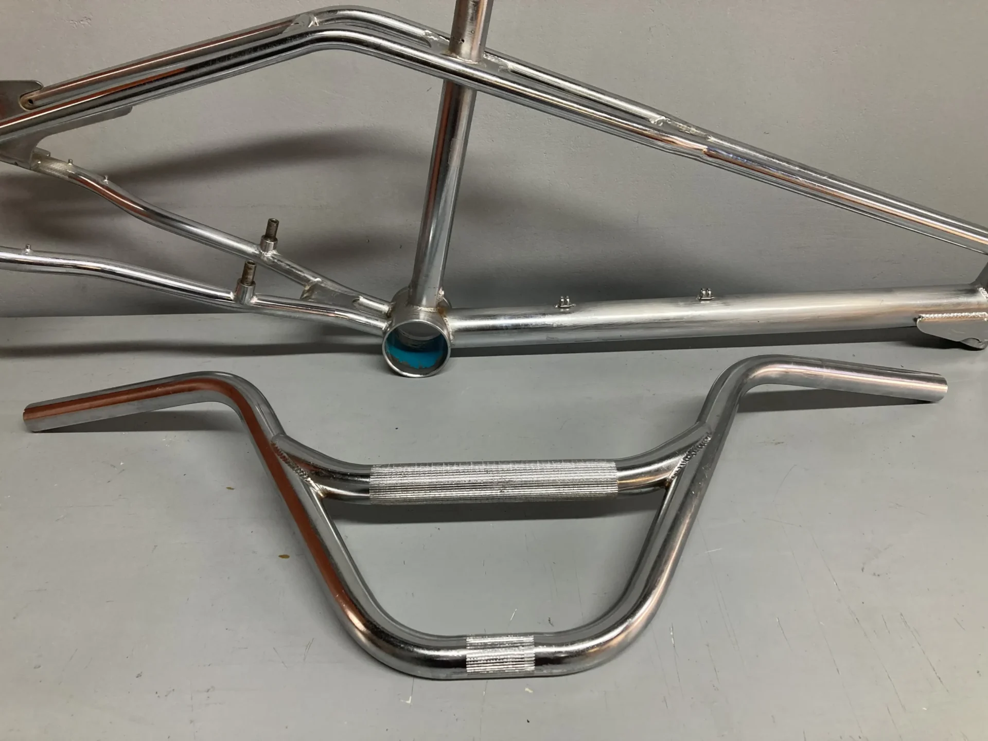 Haro Master BMX frame before restoration Athens Custom Bicycles
